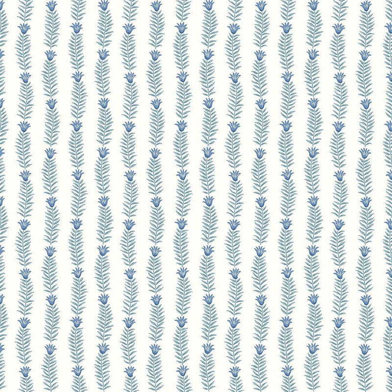 Wallpaper Eden Wallpaper Sample // White & Blue 8 x 10 