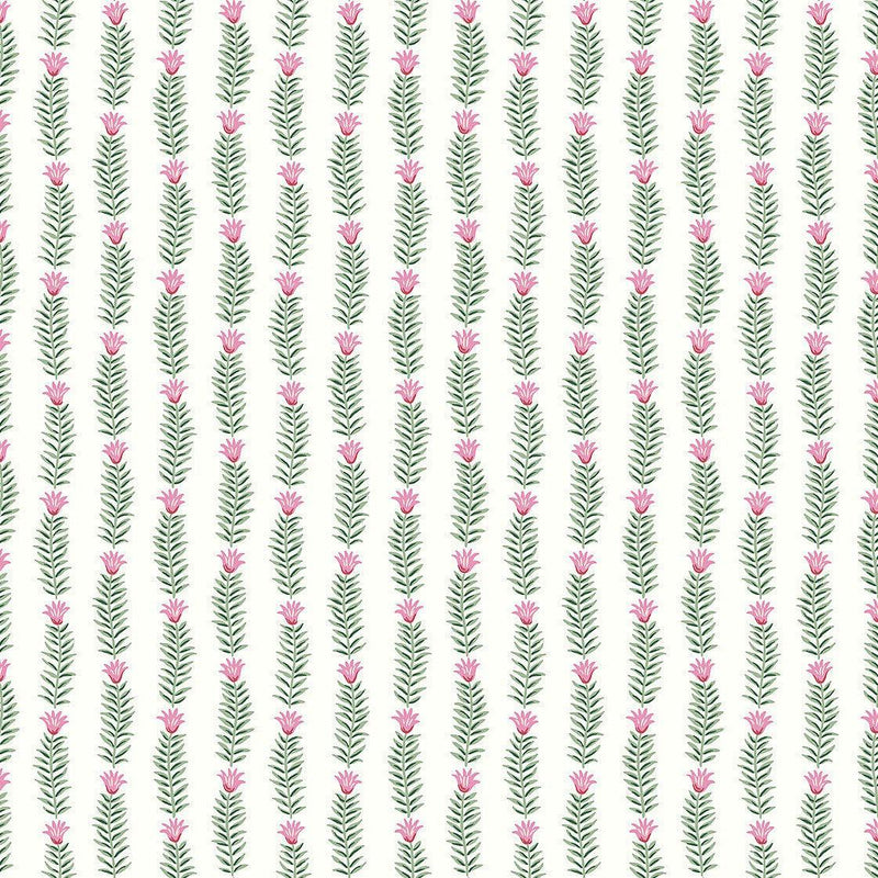 Wallpaper Eden Wallpaper Sample // White & Green 8 x 10 