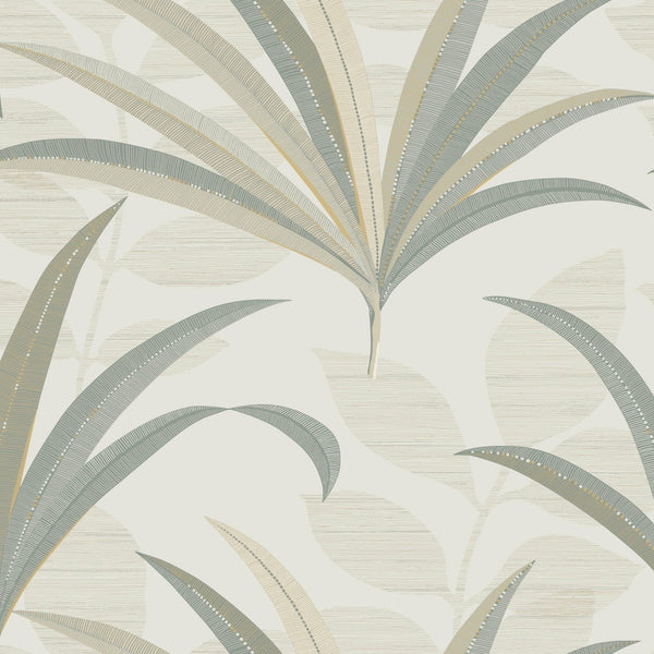 Wallpaper El Morocco Palm Wallpaper // White 