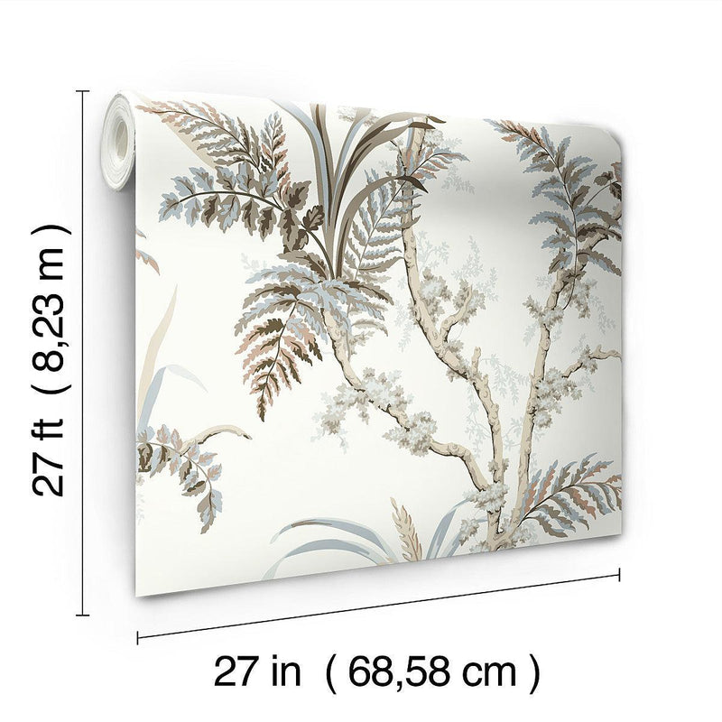 Wallpaper Enchanted Fern Wallpaper // Beige & Grey 