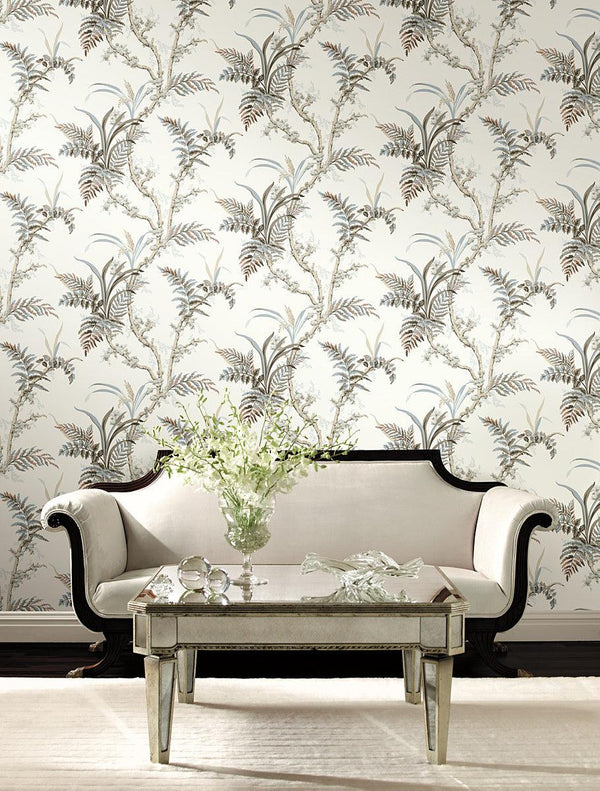 Wallpaper Enchanted Fern Wallpaper // Beige & Grey 