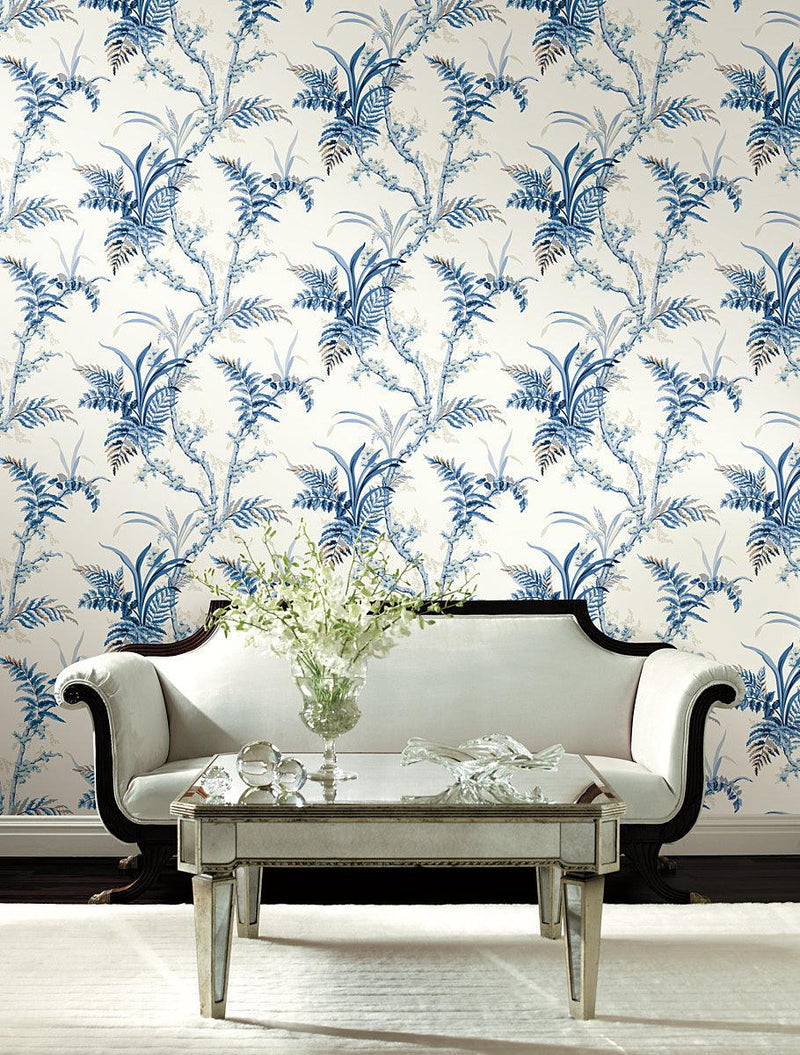 Wallpaper Enchanted Fern Wallpaper // Blue 