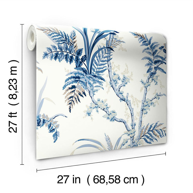 Wallpaper Enchanted Fern Wallpaper // Blue 