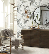Wallpaper Enchanted Fern Wallpaper // Grey & Beige 