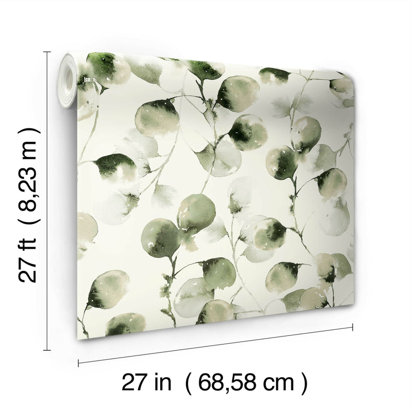 Wallpaper Eucalyptus Trail Wallpaper // Green 