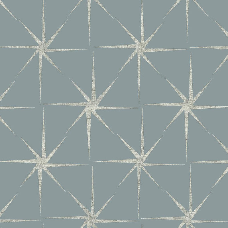 Wallpaper Evening Star Wallpaper Sample // Blue 8 x 10 