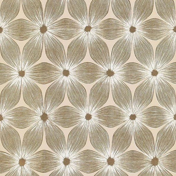 Wallpaper Everlasting Wallpaper // Beige & Gold 