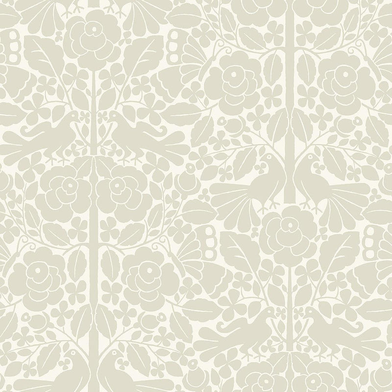 Wallpaper Fairy Tales Peel & Stick Wallpaper Sample // Beige 8 x 10 