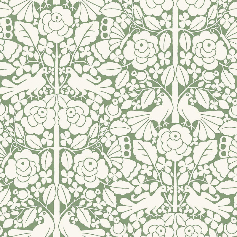 Wallpaper Fairy Tales Wallpaper // Green 