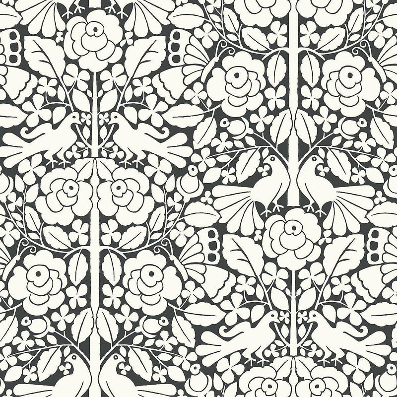 Wallpaper Fairy Tales Wallpaper Sample // Black 8 x 10 