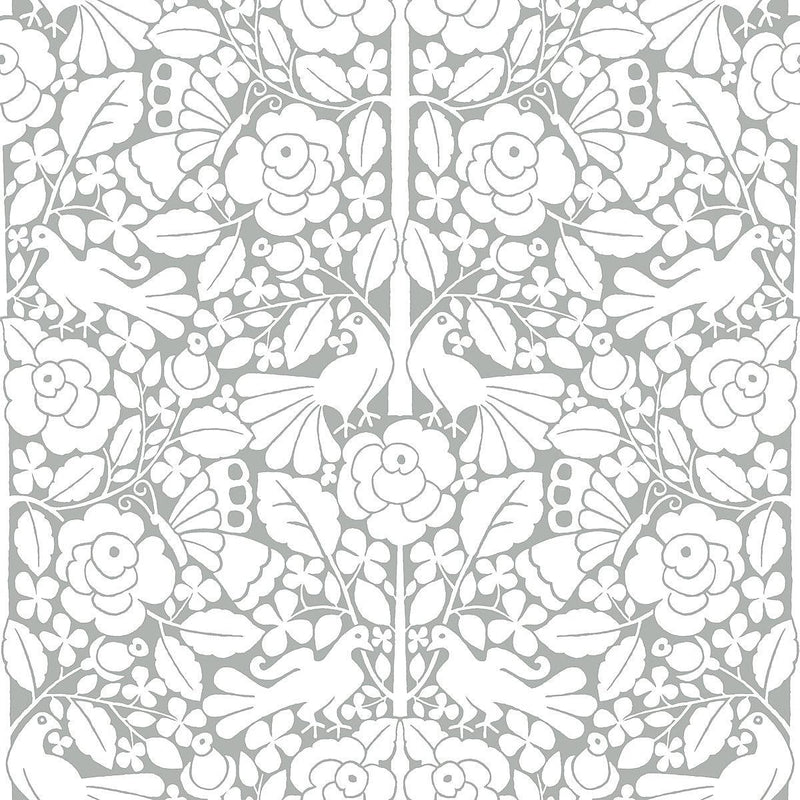 Wallpaper Fairy Tales Wallpaper Sample // Grey 8 x 10 