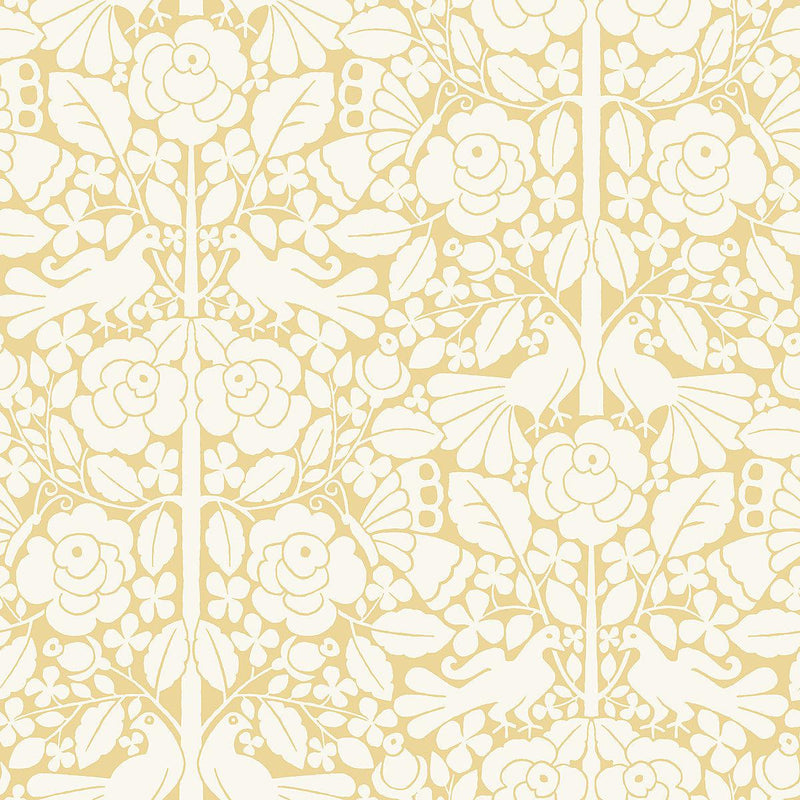 Wallpaper Fairy Tales Wallpaper Sample // Yellow 8 x 10 