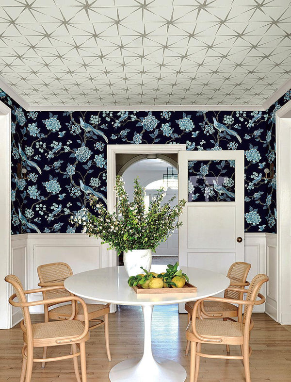 Wallpaper Fanciful Wallpaper // Navy 