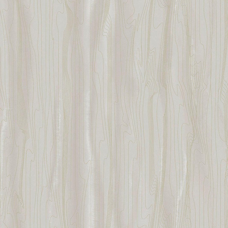 Wallpaper Fantasy Faux Bois Wallpaper Sample // Taupe & Gold 8 x 10 