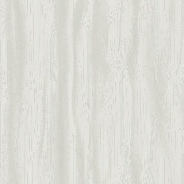 Wallpaper Fantasy Faux Bois Wallpaper // White & Pearl 