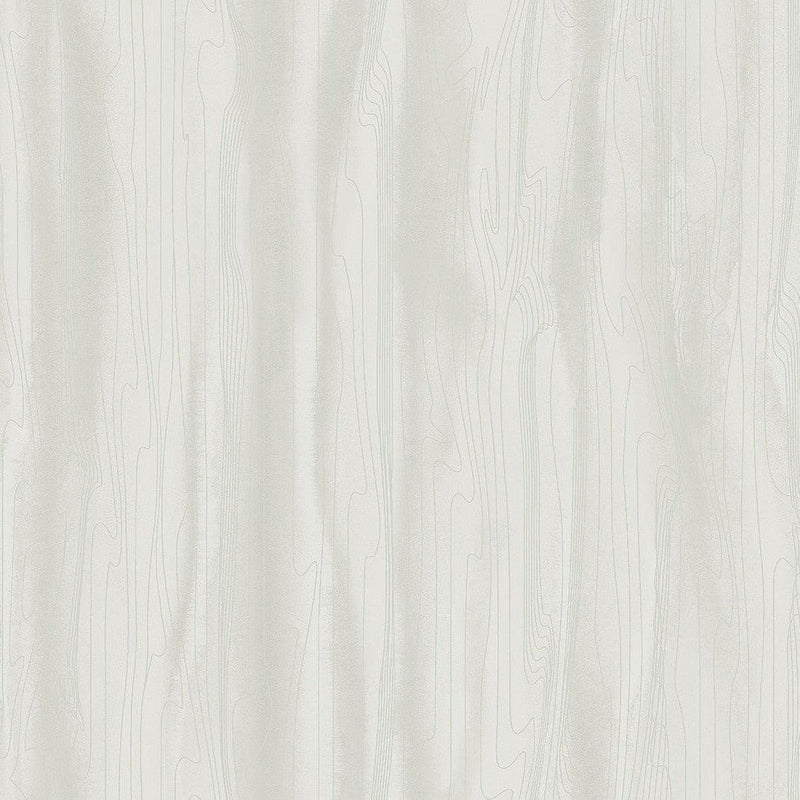 Wallpaper Fantasy Faux Bois Wallpaper // White & Pearl 