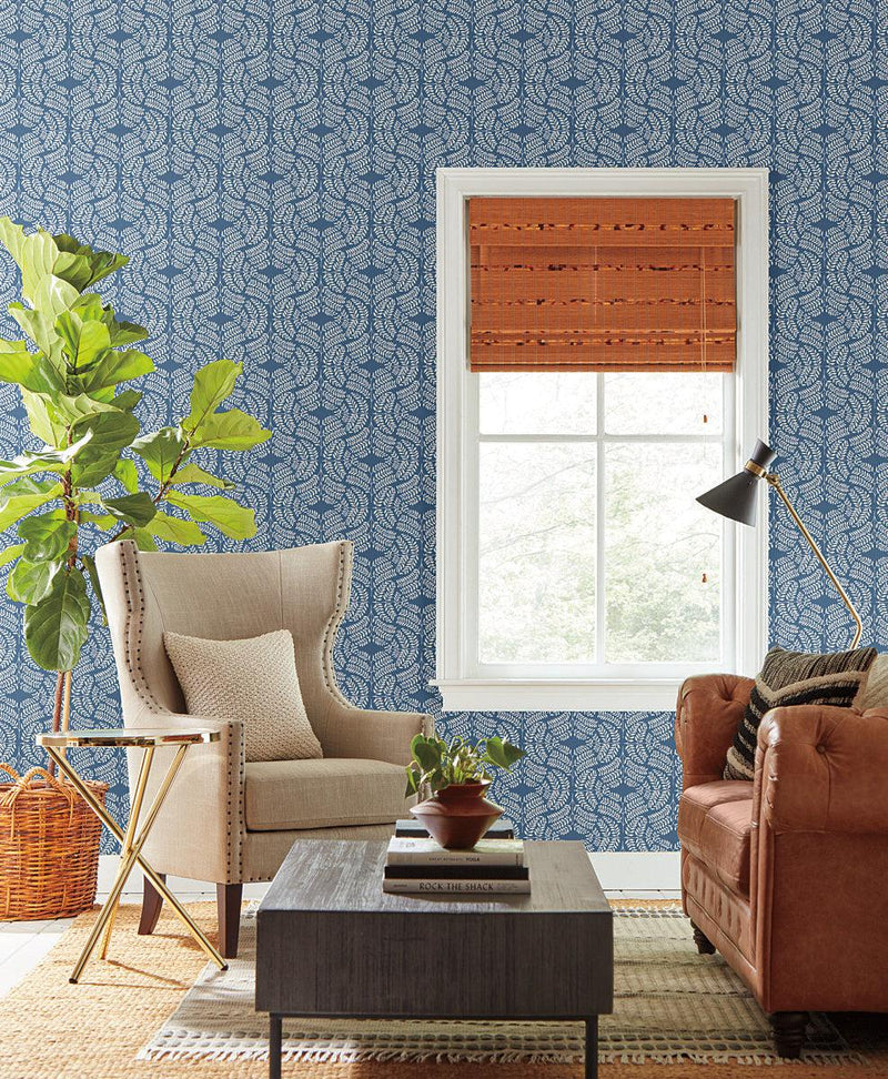 Wallpaper Fern Tile Wallpaper // Blue 
