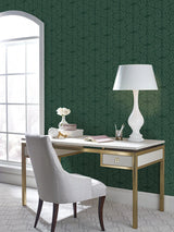 Wallpaper Fern Tile Wallpaper // Dark Green 
