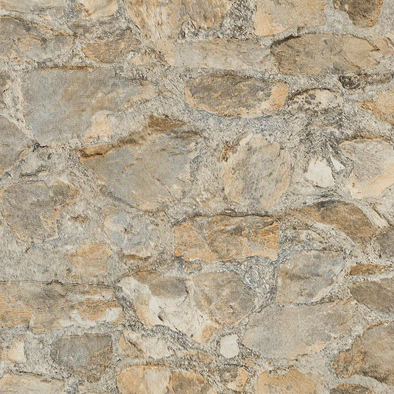 Wallpaper Field Stone Grasscloth Wallpaper Sample // Tan & Grey 8 x 10 