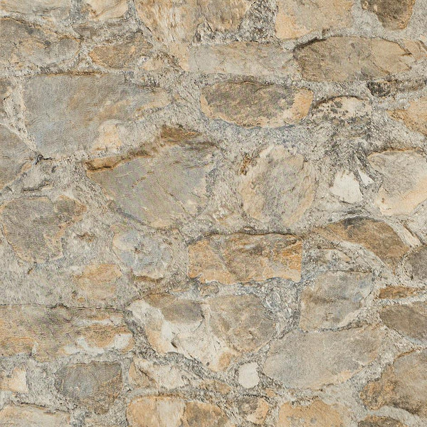 Wallpaper Field Stone Grasscloth Wallpaper // Tan & Grey 