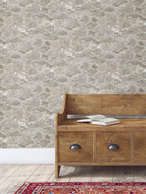 Wallpaper Field Stone Wallpaper // Taupe 