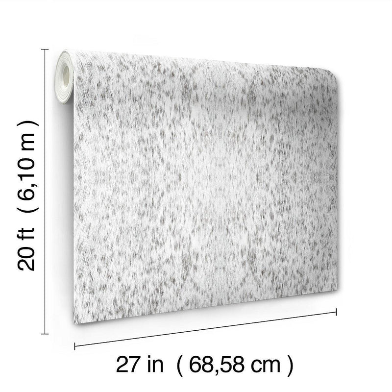 Wallpaper Fleabitten Peel & Stick Wallpaper // Soft Grey 