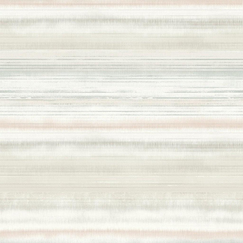 Wallpaper Fleeting Horizon Stripe Peel & Stick Wallpaper Sample // Clay & Mint 8 x 10 