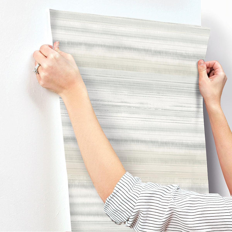 Wallpaper Fleeting Horizon Stripe Wallpaper // Tan 