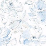 Wallpaper Floral Dreams Wallpaper // Blue 