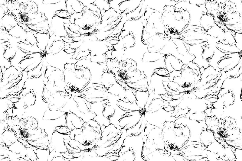 Wallpaper Floral Dreams Wallpaper // Grey 