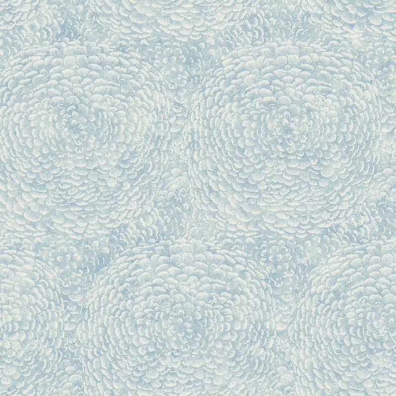Wallpaper Floret Wallpaper Sample // Blue 8 x 10 