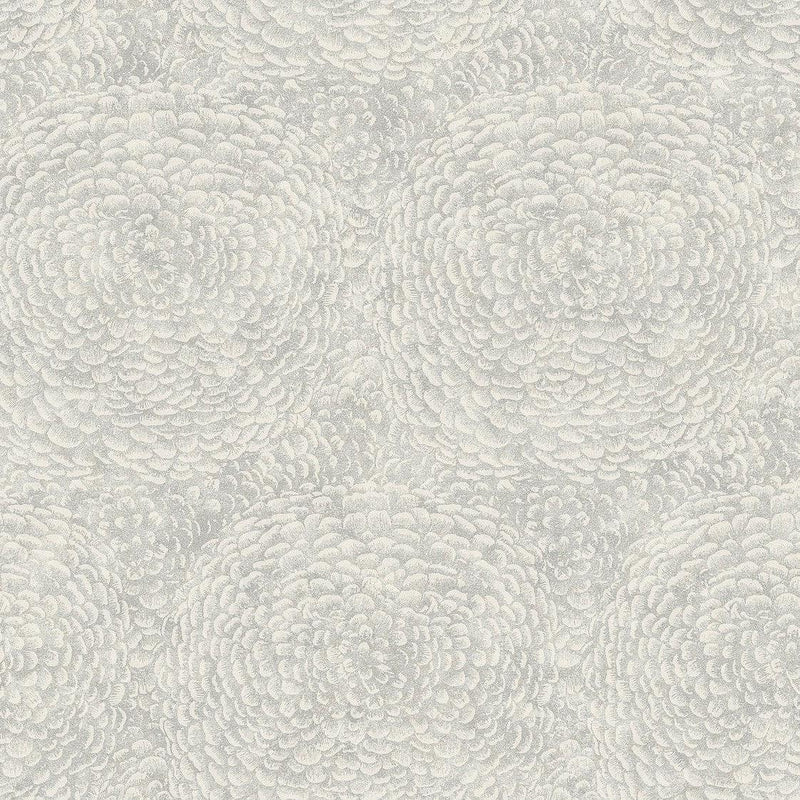 Wallpaper Floret Wallpaper Sample // Grey 8 x 10 