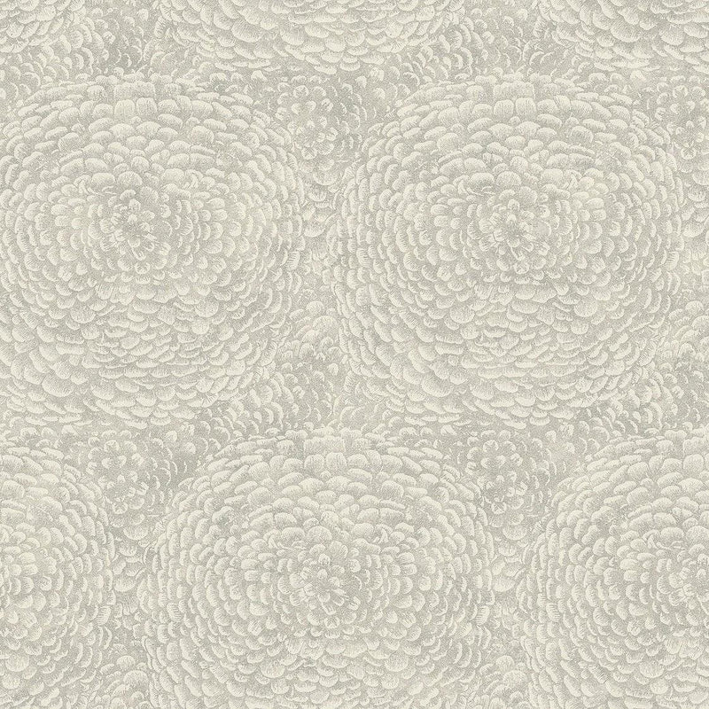 Wallpaper Floret Wallpaper Sample // Off White 8 x 10 