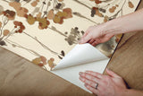 Wallpaper Flourish Peel & Stick Wallpaper // Burnt Orange 