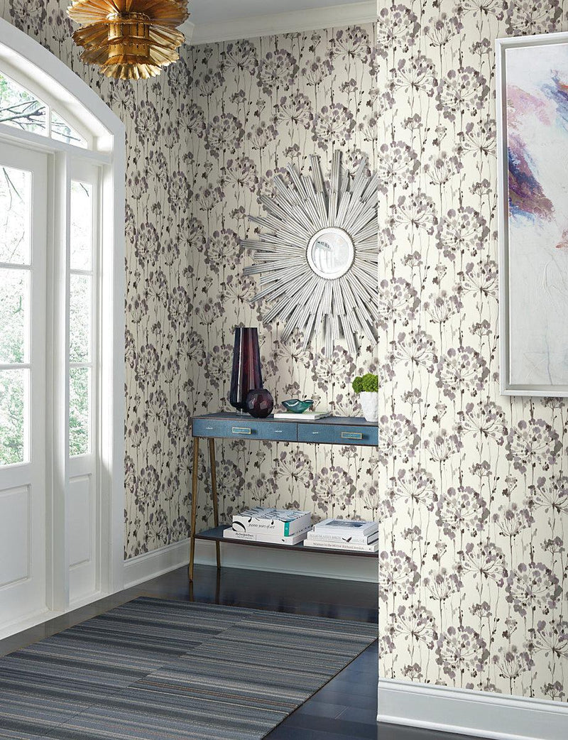 Wallpaper Flourish Wallpaper // Purple 
