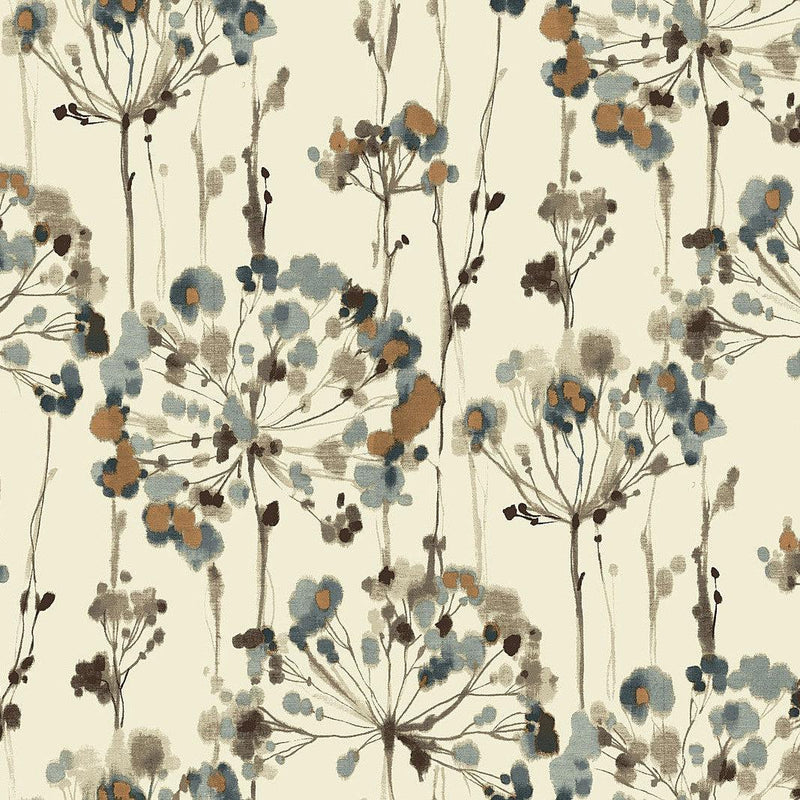 Wallpaper Flourish Wallpaper Sample // Teal 8 x 10 