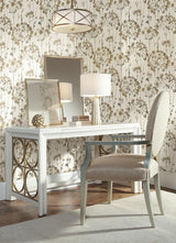 Wallpaper Flourish Wallpaper // Taupe Metallic 