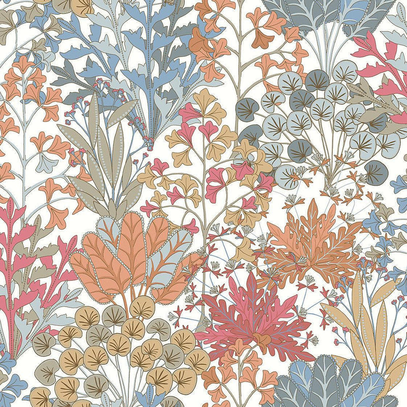 Wallpaper Forest Floor Wallpaper Sample // Coral 8 x 10 