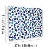 Wallpaper Forest Glade Peel & Stick Wallpaper // Navy Blue 