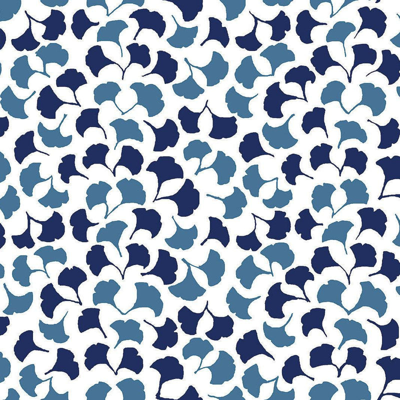 Wallpaper Forest Glade Peel & Stick Wallpaper Sample // Navy Blue 8 x 10 