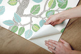 Wallpaper Forest Leaves Peel & Stick Wallpaper // Green 