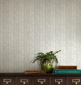 Wallpaper Fractured Herringbone Wallpaper // Light Grey 