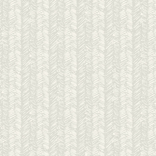 Wallpaper Fractured Herringbone Wallpaper // Light Grey 