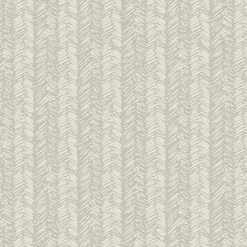 Wallpaper Fractured Herringbone Wallpaper Sample // Light Brown 8 x 10 