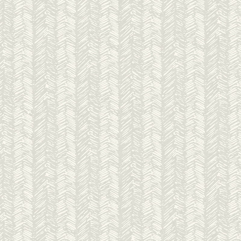 Wallpaper Fractured Herringbone Wallpaper Sample // Light Grey 8 x 10 
