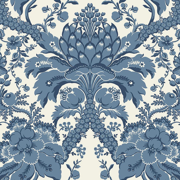 Wallpaper French Artichoke Dam Wallpaper // Blue 