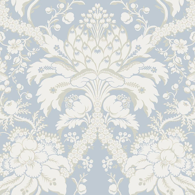 Wallpaper French Artichoke Dam Wallpaper // Blue 