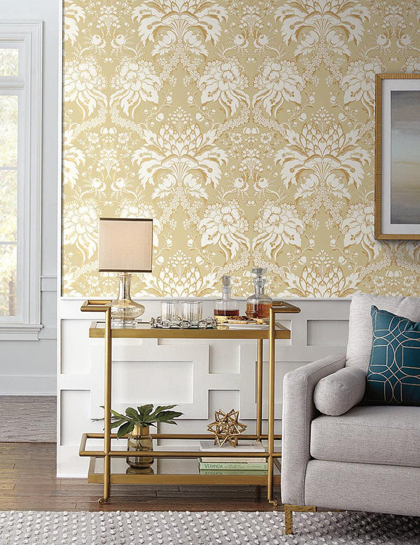 Wallpaper French Artichoke Dam Wallpaper // Yellow 