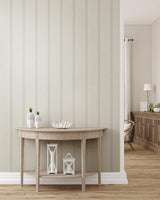 Wallpaper French Linen Stripe Peel & Stick Wallpaper // Off White 