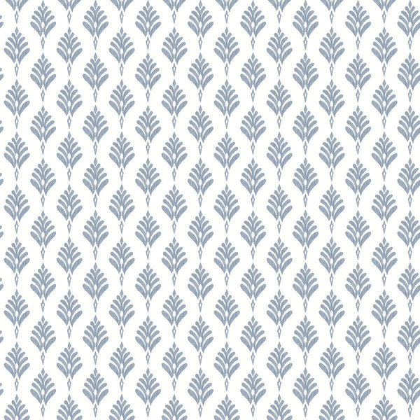 Wallpaper French Scallop Wallpaper // Blue 